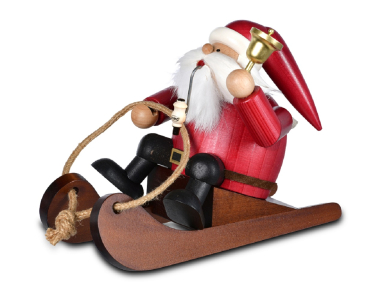 KWO Räuchermann Die Dicken "Santa Claus mit Schlitten" NEU 2025